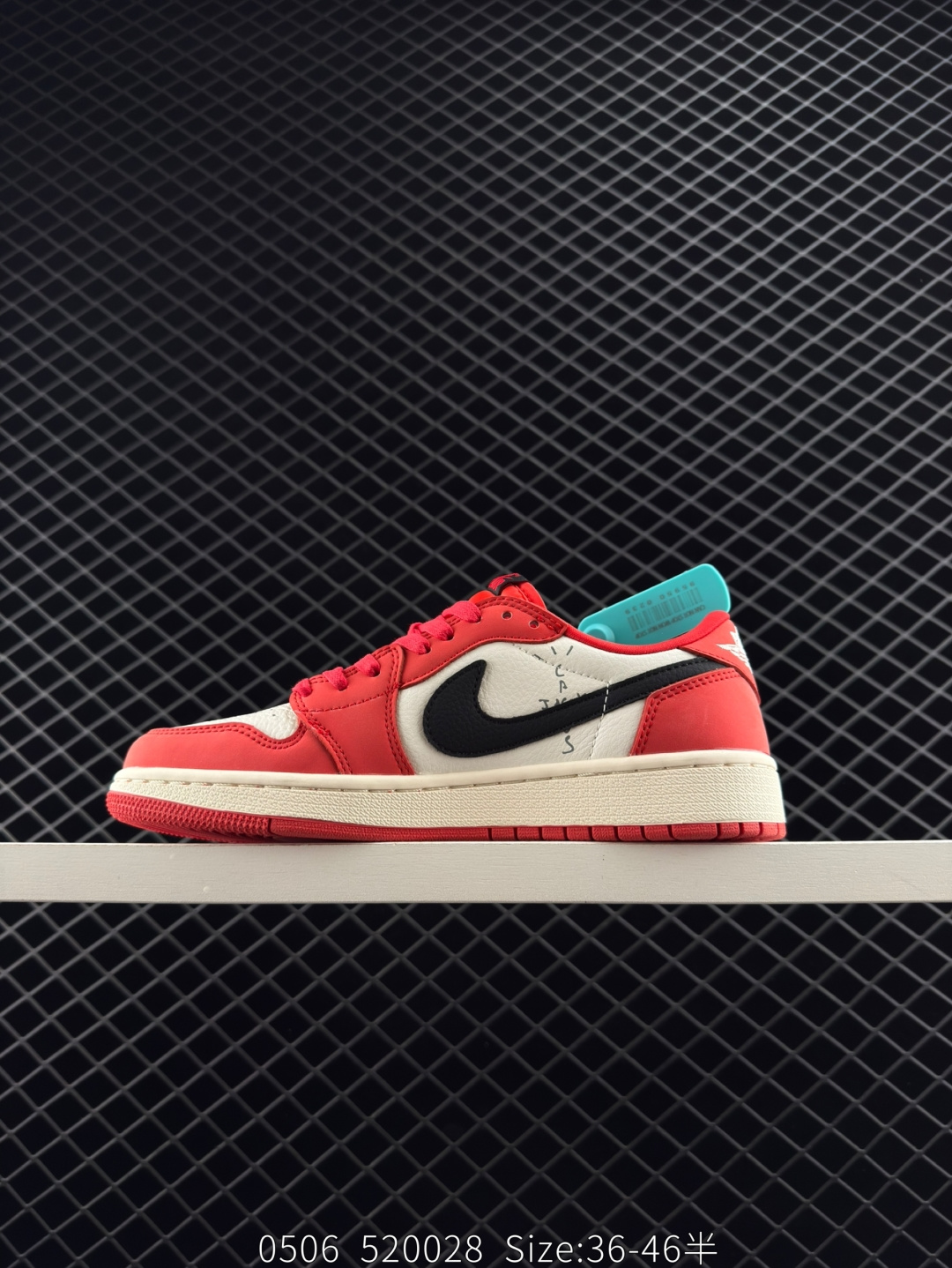 fragment design x Travis Scott x Nike Air Jordan 1 Low OG SP”Black/Green Toe“